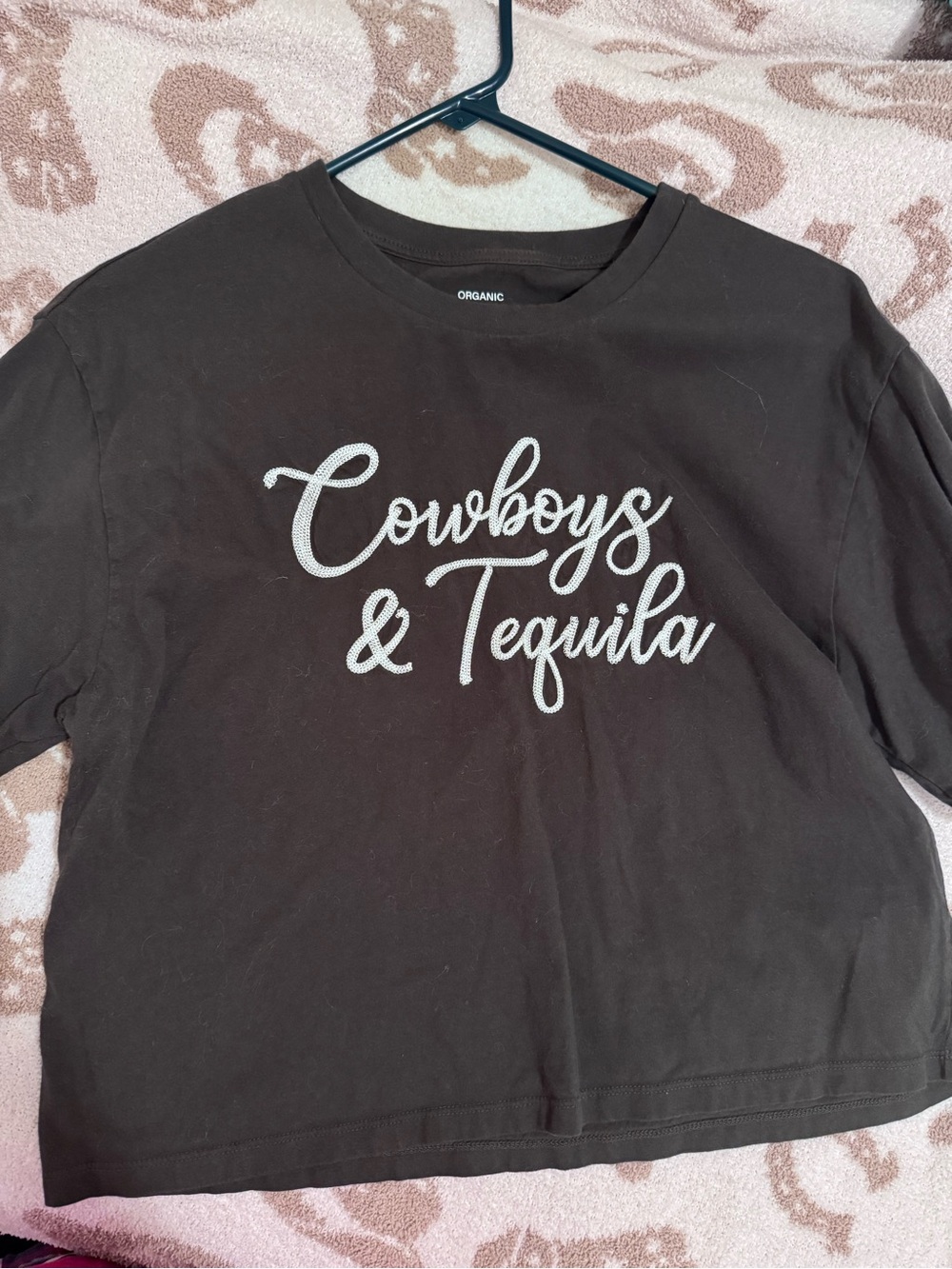 Cowboys & Tequila Graphic Tee - washed Black